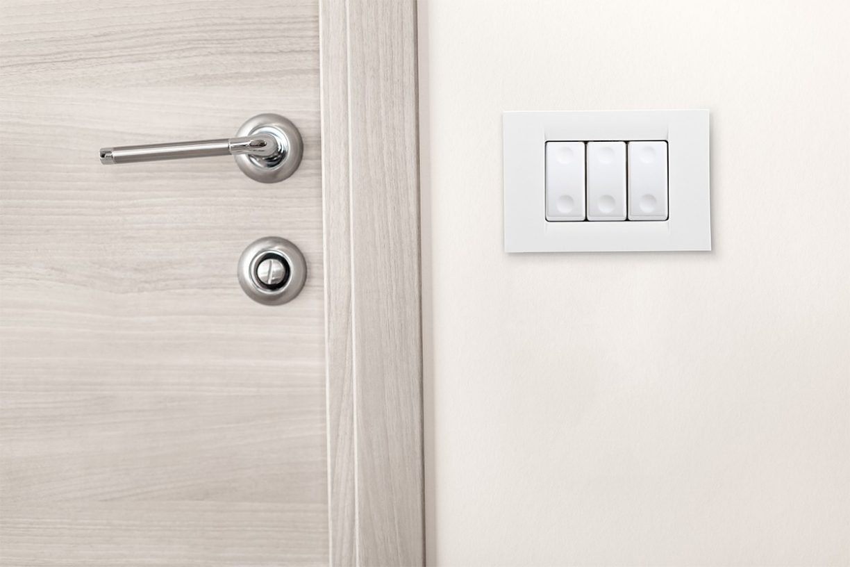 Interruptor de pared blanco personalizado 4 llave interruptor de