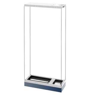 BASE ET TÊTE DE LIT - CARTES DE DISTRIBUTION DE MONTAGE AU SOL AVEC COMPARTIMENT LATÉRAL - QDX 630 H - (600+300)X400MM