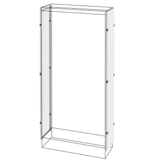 PAIRE DE PANNEAUX LATÉRAUX - MONTAGE AU SOL - CARTES DE DISTRIBUTION - QDX 630 H - 2000X400MM