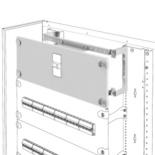 INSTALLATION KIT FOR MCCB'S ON PLATE - HORIZZONTAL - FIXED VERSION - MOTOR OPERATING DEVICE - MSX/E/M 400-630 - 600X300MM