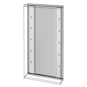 BASTIDOR TRASERO - CUADRO DE DISTRIBUCIÓN DE MONTAJE EN PARED - QDX 630 L - 600X1000 MM