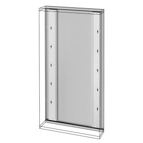 telaio posteriore - quadro da parete - qdx 630 l - 600x1000mm