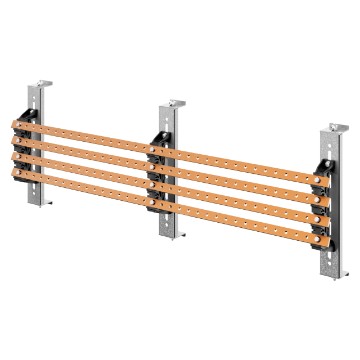 Paire de porte-barres omnibus avec traverses pour barres omnibus plates verticales pour les cartes de distribution QDX 630H Paire de porte-barres omnibus avec traverses pour barres omnibus plates verticales pour les cartes de distribution QDX 630H