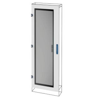 PORTE EN VERRE - QDX 630/1600 H - 600X2000MM