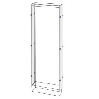 PAIR OF SIDE PANEL - FLOOR-MOUNTING DISTRIBUTION BOARDS - QDX 630 H - 1800X250MM