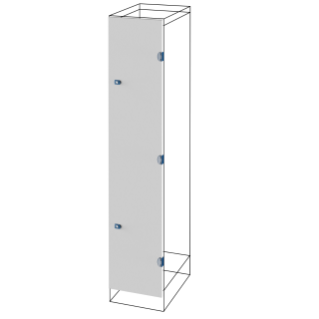 BLIND DOOR - EXTERNAL COMPARTMENT - QDX 630 H - 400X1600MM