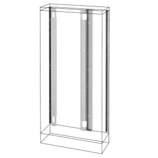 UPRIGHTS AND FUNCTIONAL FRAMES - FLOOR-MOUNTING DISTRIBUTION BOARDS WITH SIDE COMPARTMENT - QDX 630 H - 1800X250MM