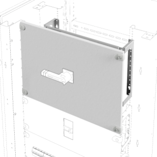 KIT D’INSTALLATION POUR INTERRUPTEUR-SECTIONNEUR SUR PLAQUE - HORIZONTAL/VERTICAL - VERSION FIXE - MSS 250 - 850X300MM