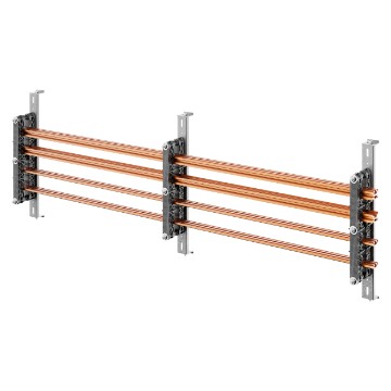 Paire de porte-barres omnibus pour barres omnibus de cuivre profilées verticales pour cartes de distribution QDX 1600H Paire de porte-barres omnibus pour barres omnibus de cuivre profilées verticales pour cartes de distribution QDX 1600H
