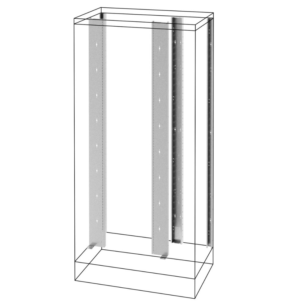 montantes verticales traseros y bastidores funcionales traseros - compartimento lateral - qdx 1600 h - 1800 mm