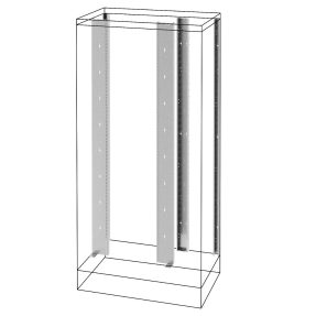 montants arrière et cadres fonctionnels arrière - compartiment latéral - qdx 1600 h -1800mm