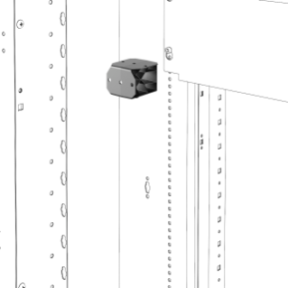 QDX SUPPORTI CANALINA VERTICALE 4PZ