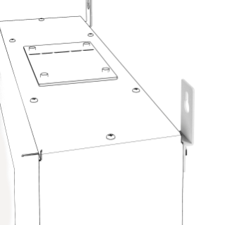 SUPPORTS DE FIXATION MURALE PIÈCE DE RECHANGE - QDX 630 H - POUR CARTES DE DISTRIBUTION MURALE