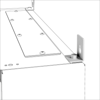 SUPPORTS DE FIXATION MURALE PIÈCE DE RECHANGE - QDX 630 - POUR CARTES DE DISTRIBUTION MURALE