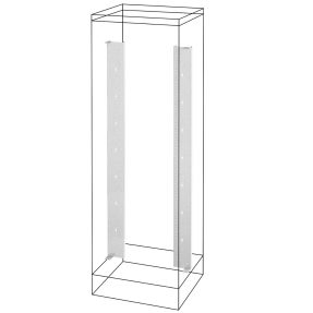 montanti e telai funzionali ridotti - armadio da pavimento - qdx 1600 h - 1800x600mm