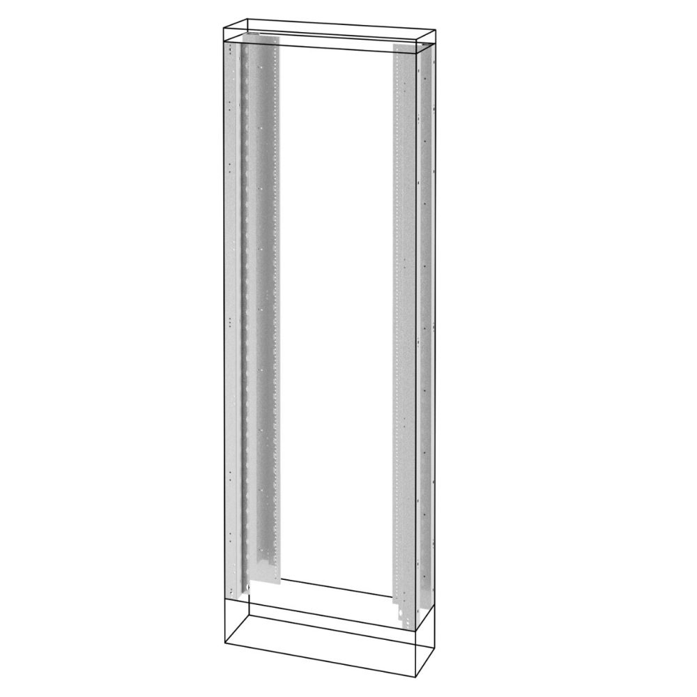 montanti e telai funzionali - quadro da pavimento - qdx 630 h - 2000x400mm