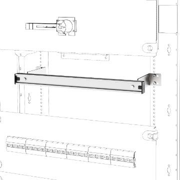 GWFIX 100 - DIN rail kit for QDX panels GWFIX 100 - DIN rail kit for QDX panels