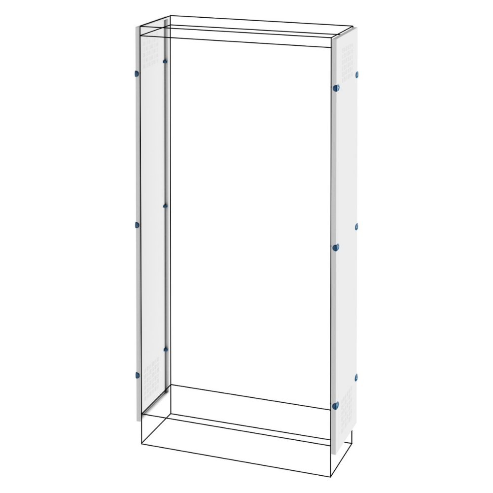 paar belüftete seitenwände - standschrank - qdx 630 h - 1800x400 mm