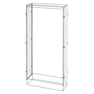 PAIR OF AERATED SIDE PANELS - FLOOR-MOUNTING BOARDS - QDX 630 H - 1600x400MM