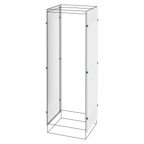 PAIR OF AERATED SIDE PANELS - FLOOR-MOUNTING CABINET - QDX 1600 H - 1800X600 MM