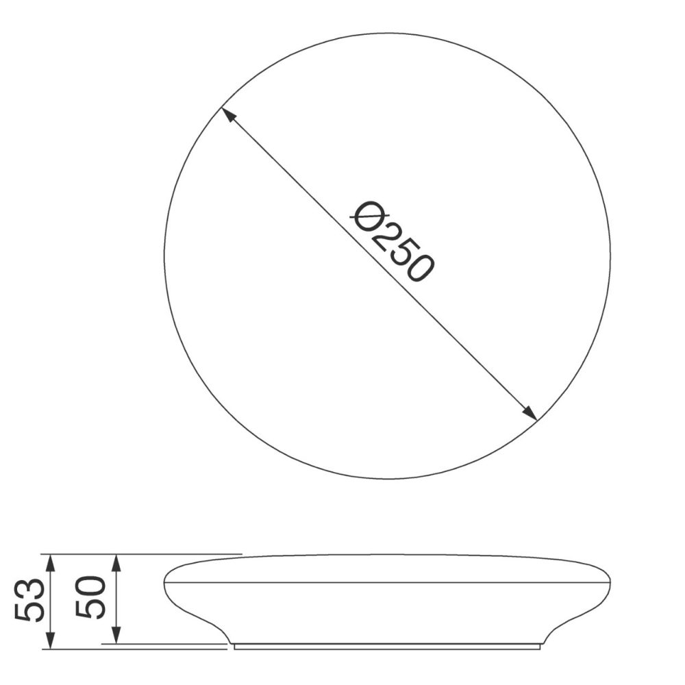 Scheda tecnica ELIA CL - S2 12W - OPALE - 3000K CRI80 - ON/OFF + SENSORE - IP20/IP54 - CLASSE II - BIANCO